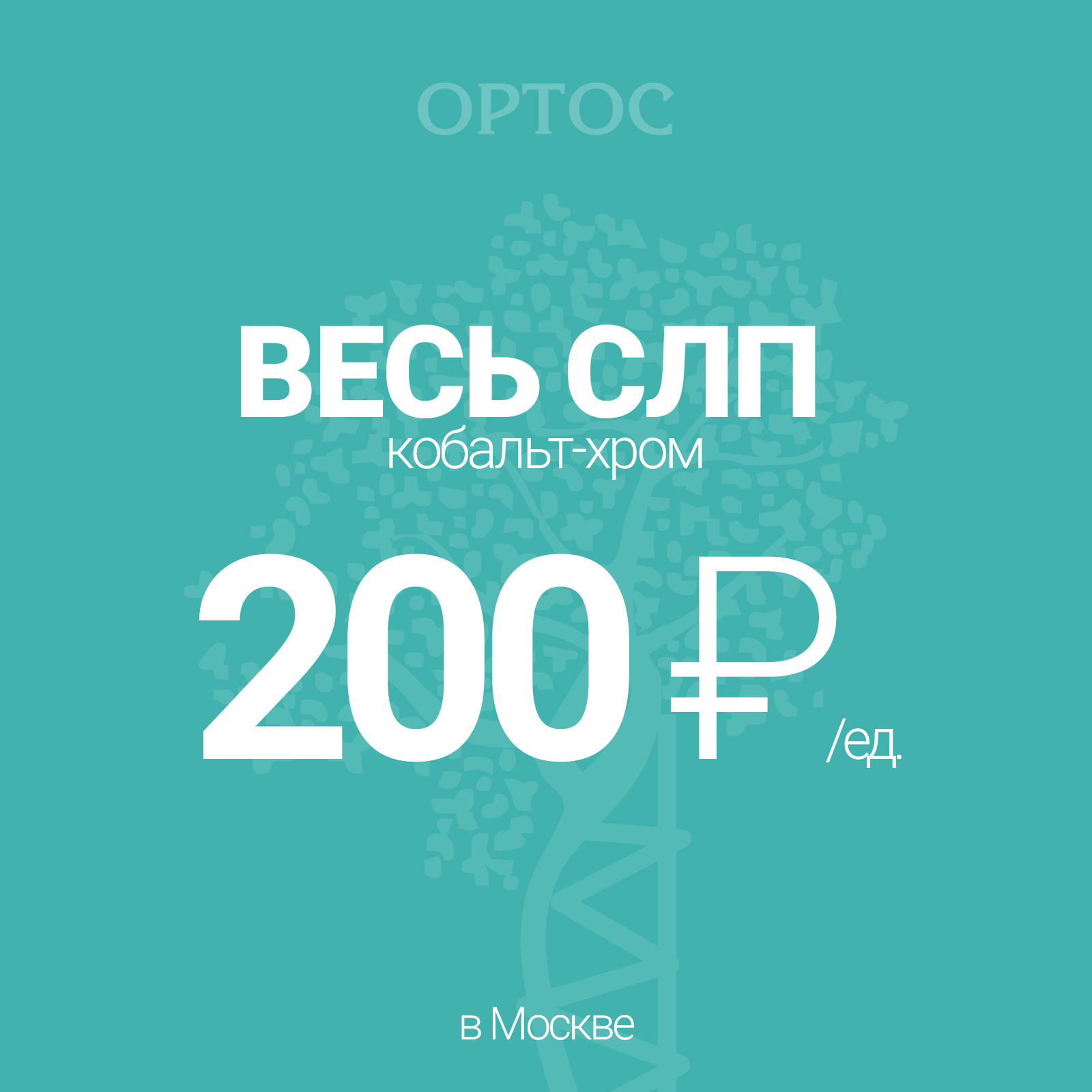 Весь СЛП CoCr за 200 ₽ 1 - Фрезерный CAD/CAM центр Ортос Москва